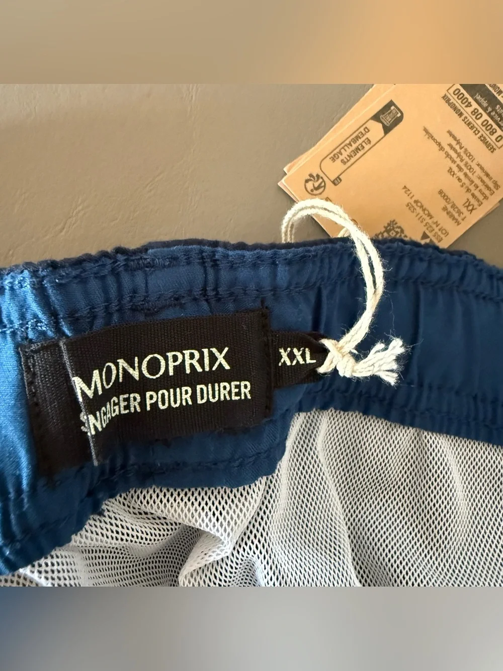 Monoprix Navy Swim Shorts size xxl NWT